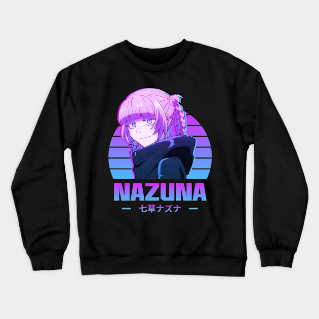 Call Of The Night Nazuna Retro Crewneck Sweatshirt by RhysDawson